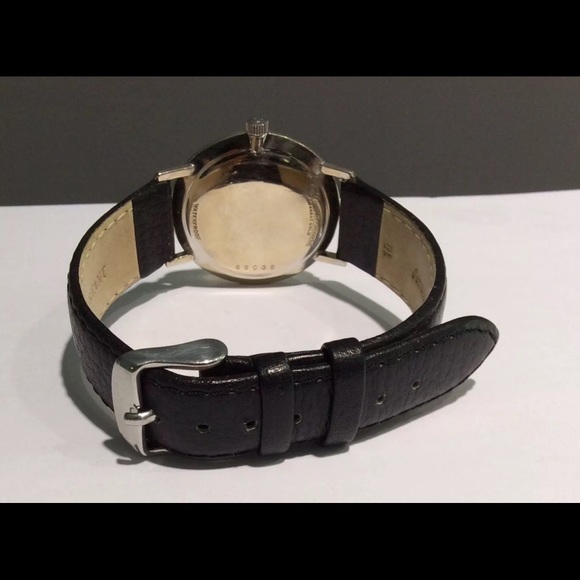 Lucien Piccard Diamond watch, black leather strap - Picture 5 of 7
